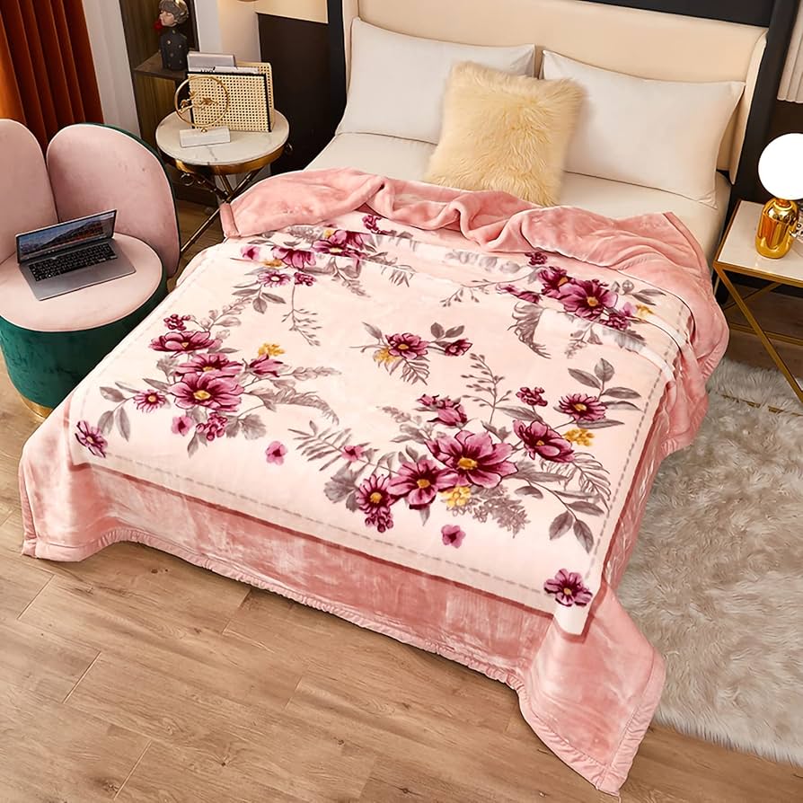 Amazon.com: NEKOMARUKE Twin Size Korean Mink Blanket Heavy